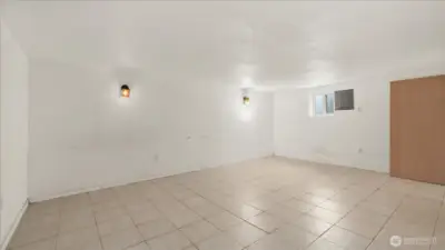 finished basement/bedroom