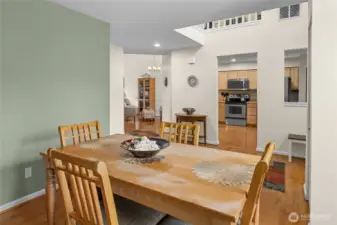 Formal dinning directly across from the kitchen.
