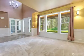 entry and living room