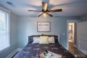 Another view of the primary bedroom.