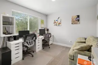 The 3rd bedroom is currently used as an office.