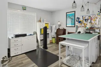The 4th bedroom is currently used as a sewing/craft room.