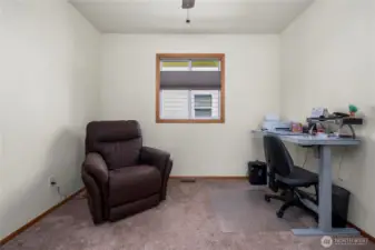 Bedroom #2 currently used as an office