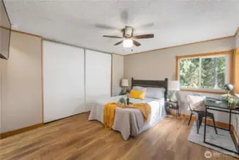 Primary bedroom with large closet