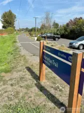 Paved Interurban Trail is perfect for walking, hiking and bicycling and is accessible thru Beaver Park, just steps away from home