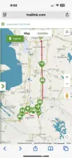 Interurban Trail Map from traillink.com