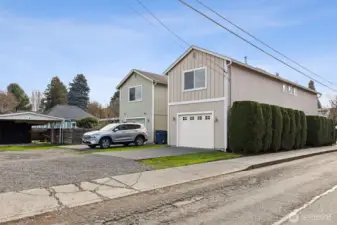 Garage and off street parking.