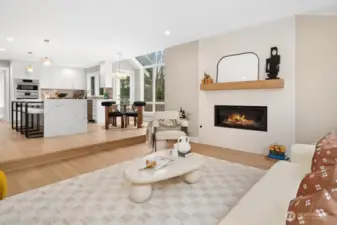 Open Living & Dining