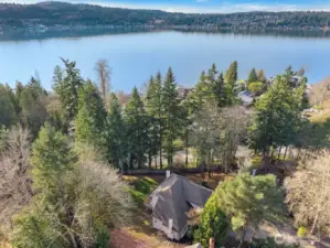 Aerial View with Lake Sammamish