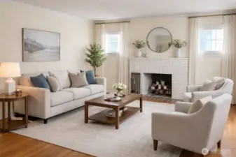 Virtually Staged   Livingroom