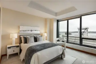 second Bedroom with westerly views.