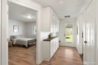 Pantry space off of kitchen leading to bonus/ extra bedroom