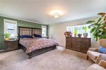 Primary Bedroom with walk in closet and bath