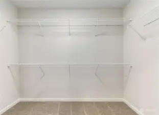 Large walk-in closet in the primary bedroom.