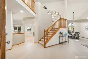 Vaulted ceilings, great lighting and plenty of windows highlight the new interior paint and LVP flooring!