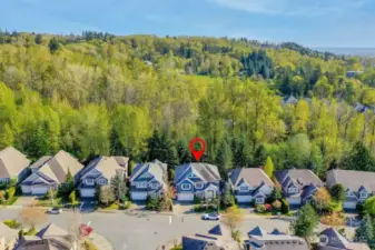 Beautifully detailed and largest home at The Pointe at aproximately 3,237 sq.ft. with a oversized 3 car tandem garage. This Model Home backs to private protected greenbelt area.
