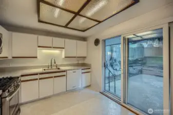 Easily access your patio and backyard for all your grilling and entertainment needs!