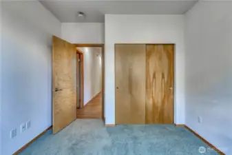 Another view of this bedroom with closest.