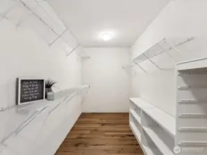 Large primary walk-n closet
