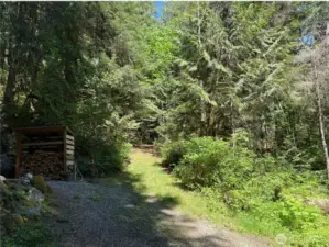 Pathway leading up to property