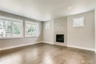 Photos of a completed home next door