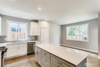 Photos of a completed home next door