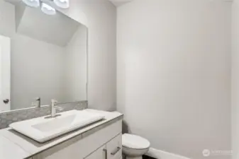 Photos of a completed home next door