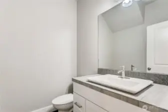 Photos of a completed home next door