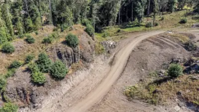 Drone photo of road