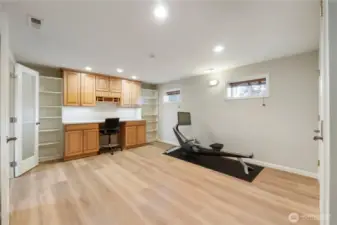 Flex room- WFH, gym, dance studio, crafters dream! or pod cast studio