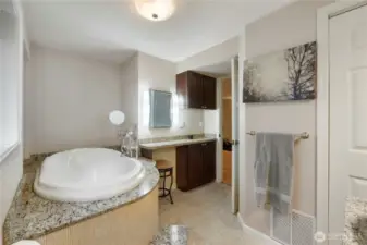 spa-like bath with “cancel your plans” tub