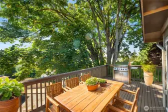 Dinner on the deck, yes please!