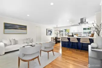 Living, Dining, Kitchen, Back Patio Slider