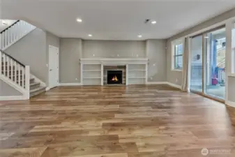 Gas Fireplace w/ Built-Ins