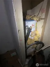 Water heater located in bedroom closet
