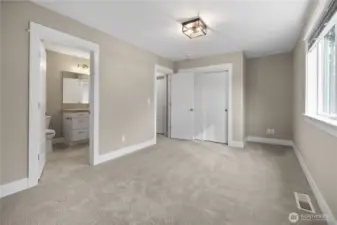 Bedroom two upstairs attached to full bath