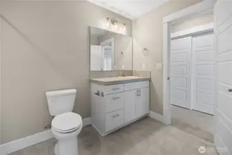 Bedroom two upstairs attached to full bath