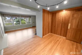 this area can be many things, an entry from the garage, dining room, office...