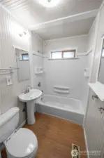 main bathroom in the hall