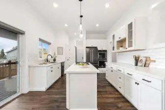 modern conveniences including a touch faucet