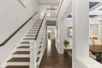 Stunning tall ceilings  greet you and your guests