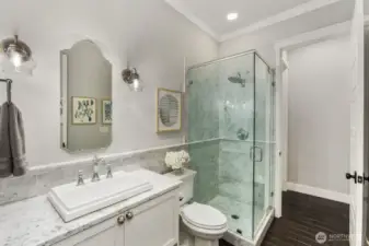 Guest bath on main level