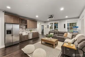 Media/bonus room features kitchenette perfect for entertaining