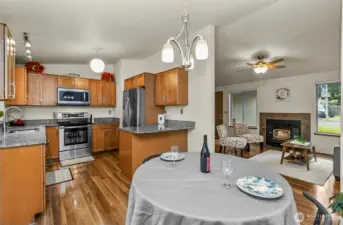 View from dining room