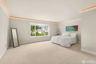 Extra space for a sitting area in your private oasis