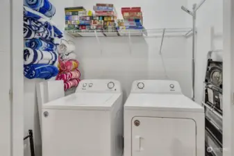Separate washer/dryer on the main-level.