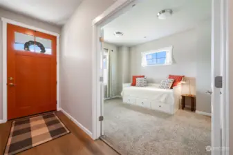 Welcome home - entry offers room for racks & a  coat closet too.