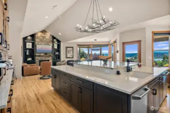 Great Room: Kitchen with Breakfast Nook and Eat at Island