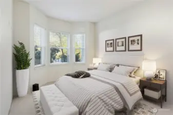 Virtually Staged Second Bedroom