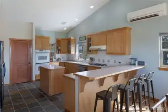 Main floor open concept kitchen